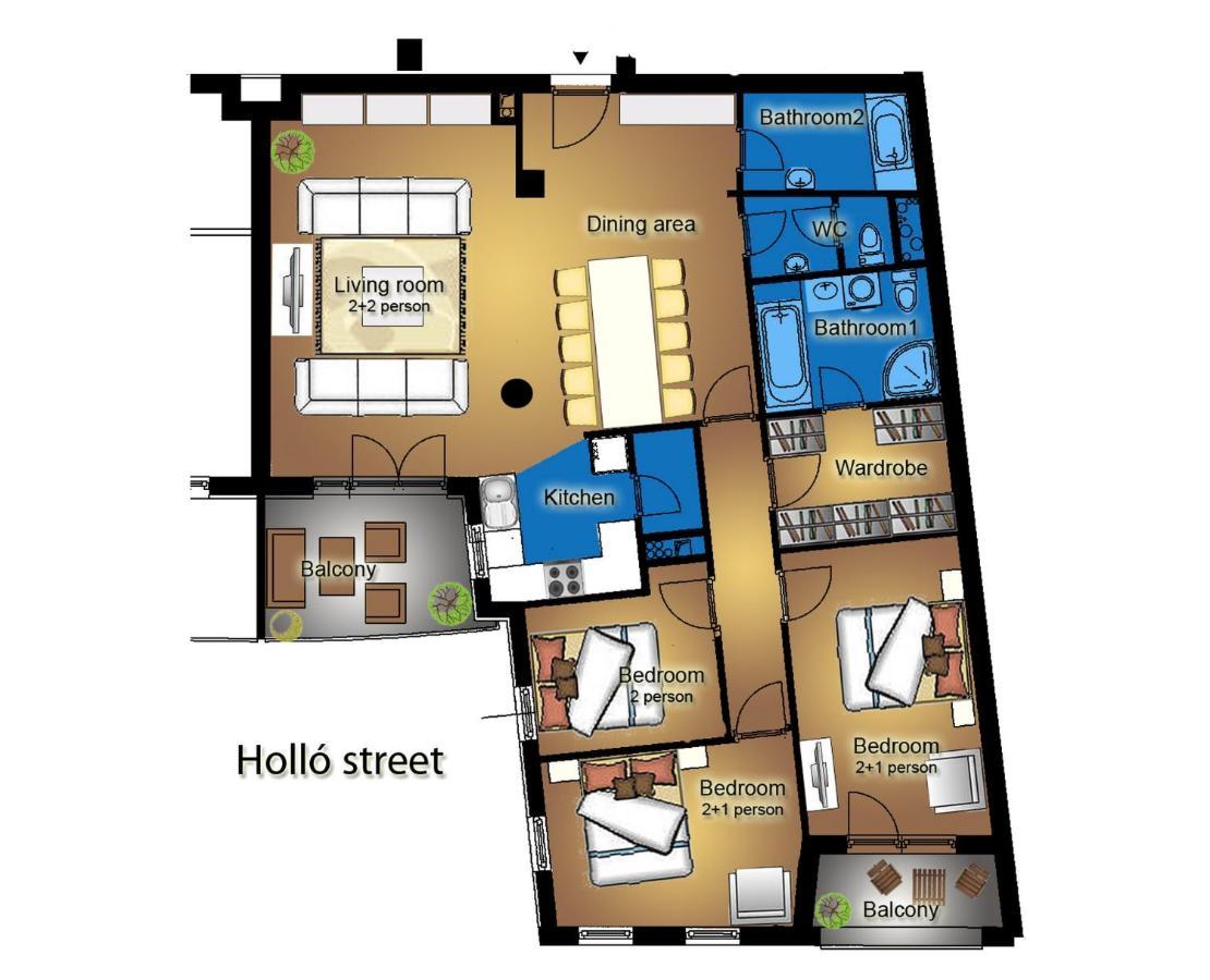 Gde Hollo Apartments Budapeste Exterior foto
